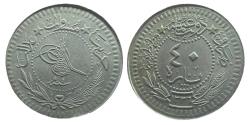 World Coins - Ottoman/Turkey 40 Bara Mehmed V Resad Constantinople AH 1336 Year 4