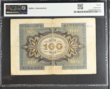 World Coins - Germany 100 Mark AD 1920 ( PMG Graded )