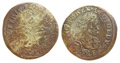 Ancient Coins - Holy Roman 3 Kreuzer Leopard I AD 1669