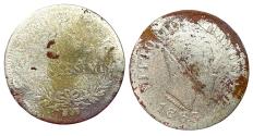 World Coins - Italy 50 Centesimi Vittorio AD 1863