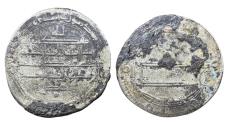 World Coins - Abbasid AR Dirham al-Amin Muhammad Balkh AH 195