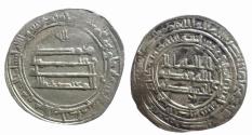 World Coins - Abbasid AR Dirham al-Mu'tadid al-Basra AH 284