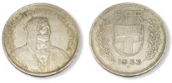 World Coins - Switzerland (Francs) AD 1953 *