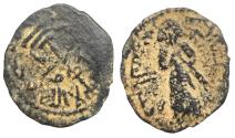 World Coins - Umayyad AE Fals Standing Caliph Manbij