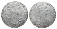 World Coins - Austria Thaler Maria Theresa AD 1780