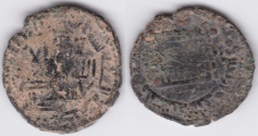 World Coins - Abbasid AE Khazanat Halab AH146