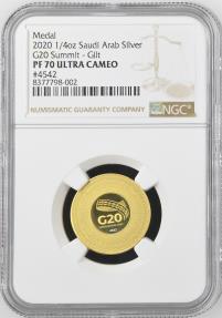World Coins - Saudi Arabia G20 Medal AD 2020 ( NGC Top Pop )