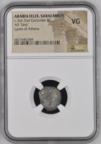 World Coins - Arabia felix SABAEANS AR Unit types of Athens 3rd-2nd centuries BC