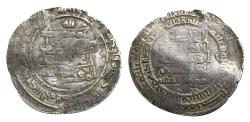 World Coins - Abbasid AR Dirham al-Muqtadir Ra's al-'Ayn AH 313