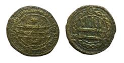 World Coins - Abbasid AE Fals al-Amin al-Kufa AH 195