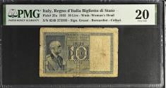 World Coins - Italy 10 Lire AD 1935 ( PMG Graded )