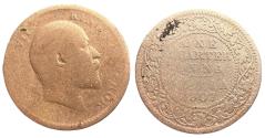 World Coins - British India 1/4 Anna AD 1907