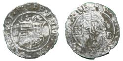 World Coins - Hungary - Ferdinand I - 1526-1564 AD - 1562 - Ag denar - XF
