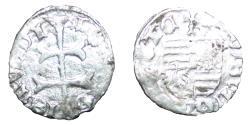 World Coins - Hungary - Geza II - 1141-1162 AD -  Ag denar - F Time of Crusades RR