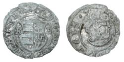 World Coins - Hungary - Mathias II  1608 - 1619 AD - Silver denar - VF