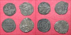 World Coins - Lot comprising 4 copper denars from medieval Hungary