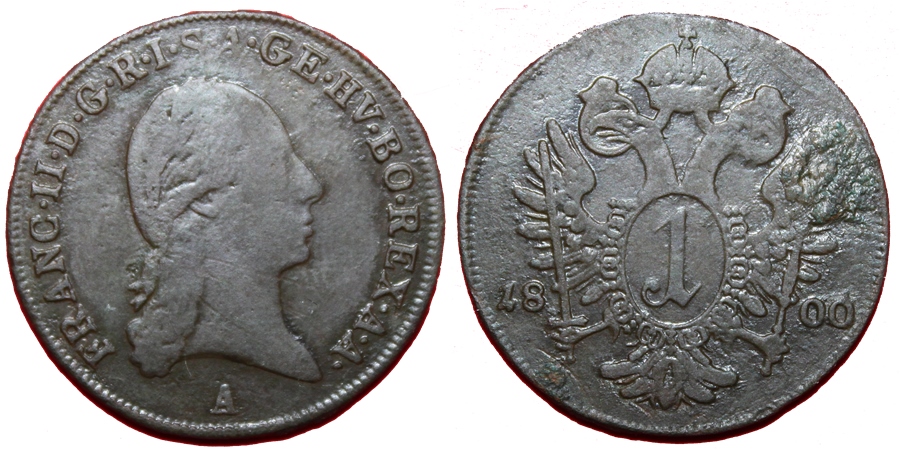 1 Kreuzer 1800 A Habsburg - Franz II. (I.) (1792-1806-1835