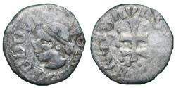 World Coins - Hungary - Louis I - 1342-1382 AD - Ag denar - VF