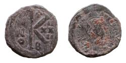 Ancient Coins - Byzantine empire - Justinian I 527AD-565 AD - ANNO K - follis