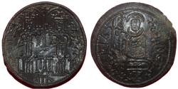 World Coins - Hungary - Bela III - Copper coin - 1172-1196 - Crusader parabolic coin Green patina