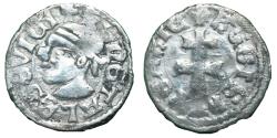 World Coins - Hungary - Louis I - 1342-1382 AD - Ag denar  XF