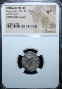 Ancient Coins - Faustina II - b.ca. 128 - d. 175 - Posthumous AR denarius VF