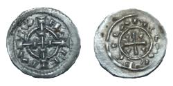 World Coins - Coloman - King of Hungary - 1095-1116 AD - Ag denar - beautiful - XF