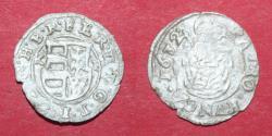World Coins - Hungary - Ferdinand II - 1619-1637 AD - Ag denar 1632 - VF