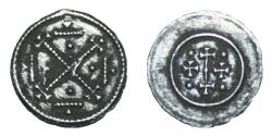 World Coins - Hungary - King Geza II - 1141-1162 AD - Ag denar