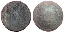 World Coins - Bela III - Copper coin - 1172-1196 - Crusader parabolic coin