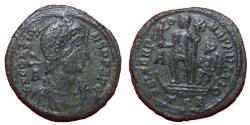 Ancient Coins - Constans - Augustus 337-350 AD - Follis with traces of silver