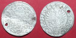 World Coins - Grosz crown - Zygmunt III Waza - 1614 - silver