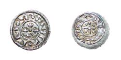 World Coins - Kalman (Coloman) - King of Hungary - 1095-1116 AD - Ag denar - beautiful - XF  Time of Crusades