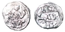 World Coins - HUNGARY - Bela IV - 1235-1270 AD - silver obolus RR