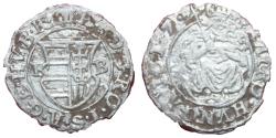 World Coins - Mathias II - King of Hungary - 1608-1619 - Ag denar 1617