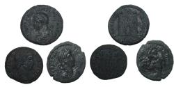 Ancient Coins - Lot 3 Roman AE coins 4 century AD