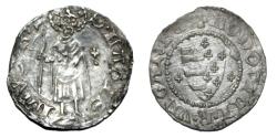 World Coins - LUDWIG I of Anjou - 1342-1382 AD Silver denar XF