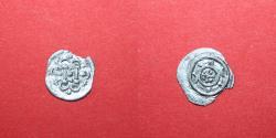 World Coins - Bela II - King of Hungary - 1131-1141 AD - Ag obolus - VF