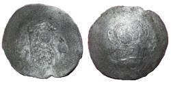 Ancient Coins - Byzantine Empire. John II Comnenus AR Aspron Trachy / Bust of Christ