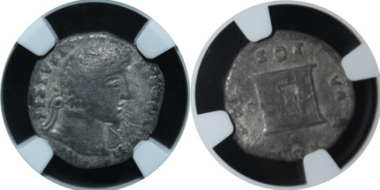 Ancient Coins - Marcus Aurelius - Augustus 161-180 AD - AR denar Sarmatian imitation - EXTREMELY RARE!! F