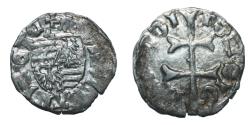 World Coins - Hungary - Ladislavs V - 1440-1453 AD - Ag denar VF