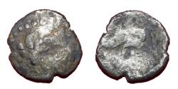 Ancient Coins - Ancient Celtic silvered Danube drachm