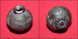 Ancient Coins - Byzantine billon silver sphere pendant