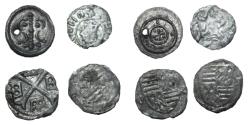 World Coins - Hungary - Lot 4 silver early medieval  obolus