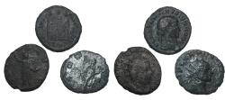 Ancient Coins - Lot 3 Roman AE coins 4 century AD