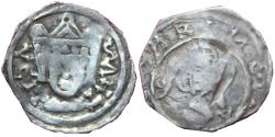 World Coins - BERNHARD VON KÄRNTEN FRIESACHER PFENNIG - SAINT VITUS HEAD - CNA CB12 1202-1256