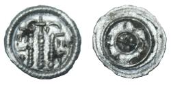 World Coins - Hungary - Bela II - King of Hungary - 1131-1141 AD - Ag denar - XF  Time of Crusades