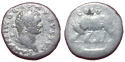 Ancient Coins - Domitian - 81-96 AD - COS V - She-wolf -
