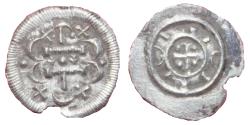 World Coins - Hungary - Bela II - King of Hungary - 1131-1141 AD - Ag obolus - VF
