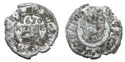 World Coins - Ferdinand II - King of Hungary - 1630 AD - Ag denar - PATRO VNGARIA
